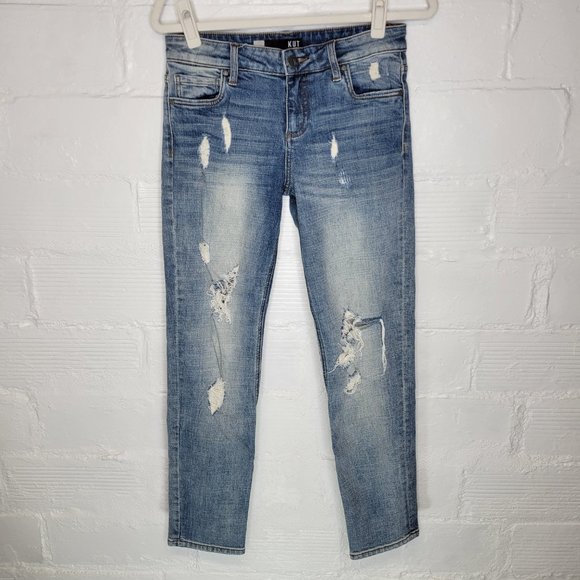 Kut from the Kloth Denim - Kut From The Kloth Women's Size 4 Jeans Catherine Boyfriend Distressed
